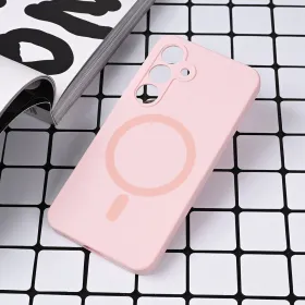 Futrola - maska Magsafe Pure color za Samsung S921B Galaxy S24 roze.