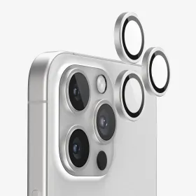 Zastita za kameru za iPhone 16 Pro 6.3/iPhone 16 Pro Max 6.9 srebrna.