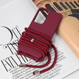Futrola - maska Crossbody za Samsung S931 Galaxy S25 bordo.