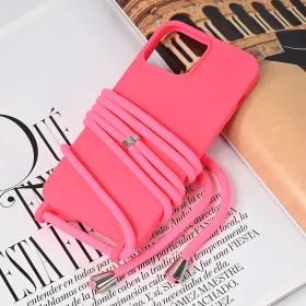 Futrola - maska Crossbody za iPhone 13 Pro Max 6.7 pink.