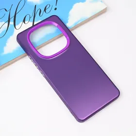 Futrola - maska Clear za Xiaomi Redmi Note 14 Pro 4G ljubicasta.