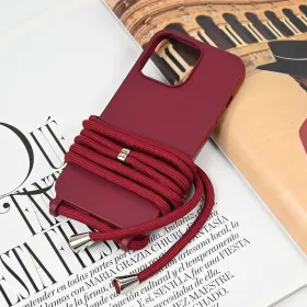 Futrola - maska Crossbody za iPhone 13 Pro 6.1 bordo.