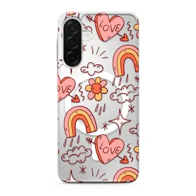 Futrola - maska silikonska print MagSafe za Samsung A266 Galaxy A26 5G love (MS).