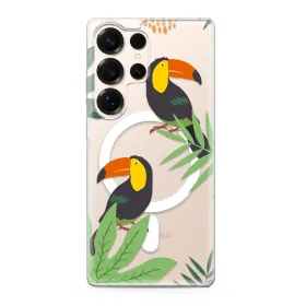 Futrola - maska silikonska print MagSafe za Samsung S938 Galaxy S25 Ultra 5G jungle (MS).