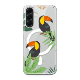 Futrola - maska silikonska print MagSafe za Samsung A566 Galaxy A56 5G jungle (MS).