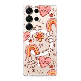 Futrola - maska silikonska print MagSafe za Samsung S938 Galaxy S25 Ultra 5G love (MS).