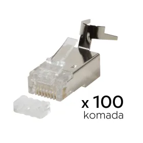Konektor RJ45 metal CAT 7 100 kom.