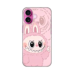 Silikonska futrola - maska print za iPhone 16 6.1 La Bubu Pink.