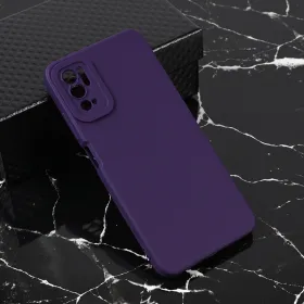 Futrola - maska Teracell Giulietta za Xiaomi Redmi Note 10 5G mat tamno ljubicasta.