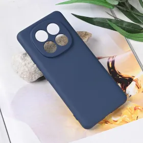 Futrola - maska Teracell Soft Velvet za Xiaomi Redmi Note 14 Pro Plus 5G tamno plava.