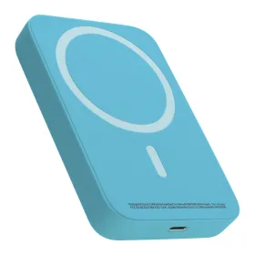 Power Bank prenosiva baterija MagSafe 15W 5000 mAh svetlo plavi (MS).