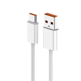 USB Data kabl Pluginn fast 25W USB na Type C beli 1m.
