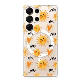 Futrola - maska silikonska print MagSafe za Samsung S938 Galaxy S25 Ultra 5G sun (MS).
