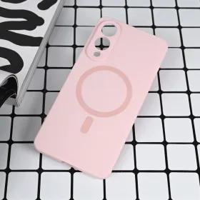 Futrola - maska Magsafe Pure color za Samsung S937 Galaxy S25 Edge roze.