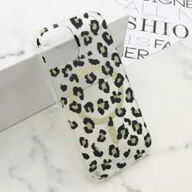 Futrola - maska LEOPARD MagSafe za iPhone 15 (6.1) crna (MS).