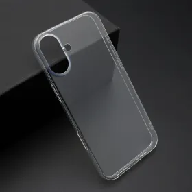 Futrola - maska ultra tanki PROTECT silikon za iPhone 16 Plus (6.7) providna (bela) (MS).