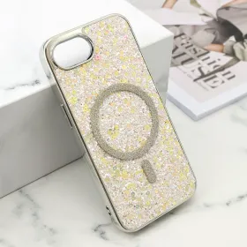 Futrole GLAM GLOW MagSafe za iPhone 16E (6.1) siva (MS).