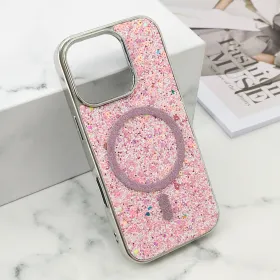 Futrole GLAM GLOW MagSafe za iPhone 16 Pro (6.3) roze (MS).
