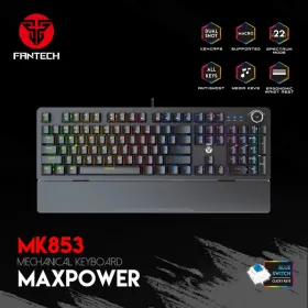 Tastatura Mehanicka Gaming Fantech MK853 RGB Maxpower crna (Blue switch).