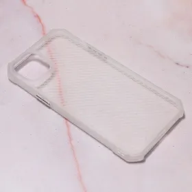 Futrola - maska Carbon Crystal za iPhone 14 Plus 6.7 bela.