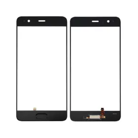Staklo touchscreen-a za Huawei P10+Senzor otiska prsta za crno.