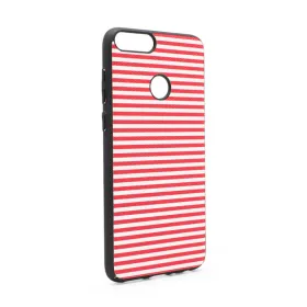 Futrola - maska Luo Stripes za Huawei P smart/Enjoy 7S crvena.