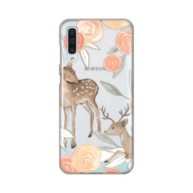 Silikonska futrola - maska print Skin za Samsung A307F/A505F/A507F Galaxy A30s/A50/A50s Flower Deer.