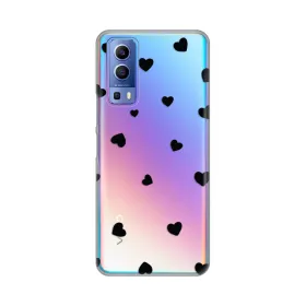 Silikonska futrola - maska print Skin za Vivo Y72 Hearts.