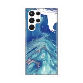 Silikonska futrola - maska print za Samsung Galaxy S22 Ultra 5G Blue Marble.
