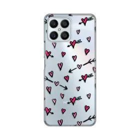 Silikonska futrola - maska print Skin za Huawei Honor X8 Heart Pattern.