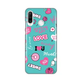 Silikonska futrola - maska print za Huawei P30 Lite Love.