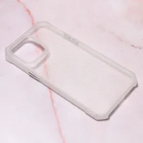 Futrola - maska Carbon Crystal za iPhone 14 Pro Max 6.7 bela.