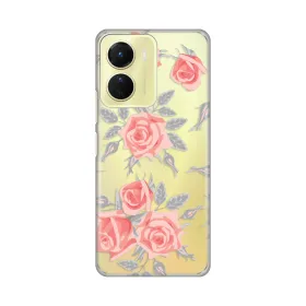 Silikonska futrola - maska print Skin za Vivo Y16 Elegant Roses.