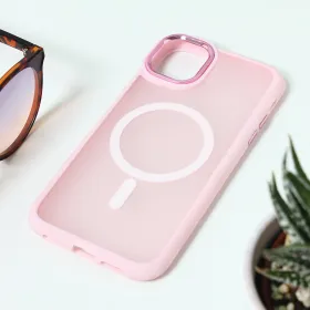 Futrola - maska Magsafe colorful za iPhone 11 6.1 roze.