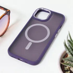 Futrola - maska Magsafe colorful za iPhone 15 6.1 ljubicasta.
