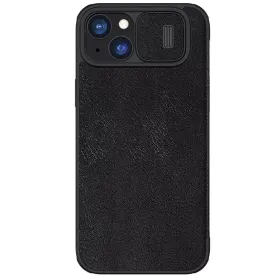 Futrola - maska Nillkin Qin Pro za iPhone 15 Plus 6.7 crna.
