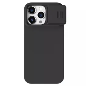 Futrola - maska Nillkin CamShield Silky za iPhone 15 Pro Max 6.7 crna.