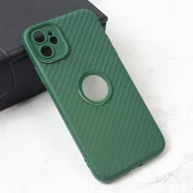 Futrola - maska Carbon Stripe za iPhone 11 6.1 zelena.