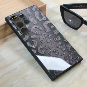Futrola - maska Shiny glass za Samsung Galaxy S23 Ultra crna.