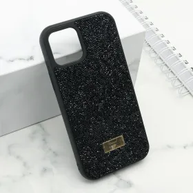 Futrola - maska DIAMOND SELECTION za iPhone 12 (6.1) crna (MS).
