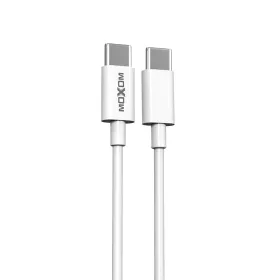 USB data kabl Moxom MX-CB128 60W Type-C na Type-C PD 20cm beli (MS).