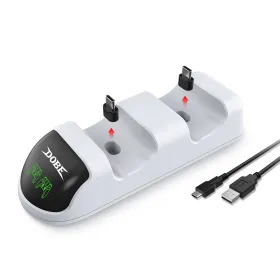 Dobe TP5-0506 stalak-punjac za dva gamepada PS5 beli.