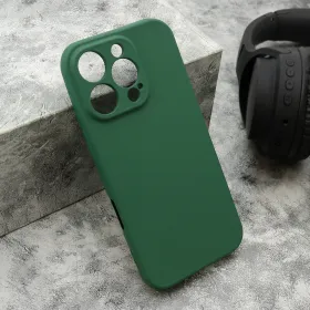 Futrola - maska VELVET TOUCH za iPhone 16 Pro (6.3) tamno zelena (MS).