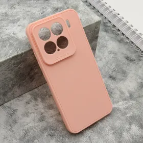 Futrola - maska Soft 3D camera za Xiaomi 15 roze (MS).