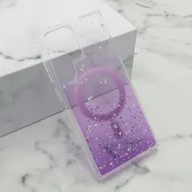 Futrola - maska Simple Sparkle MagSafe za Samsung S928 Galaxy S24 Ultra 5G ljubicasta (MS).