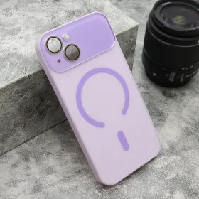 Futrola - maska PASTELPOP MagSafe za iPhone 13 (6.1) ljubicasta (MS).