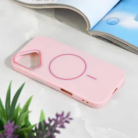 Futrola - maska Magsafe Sparkle Dust za iPhone 17 6.3 roze.