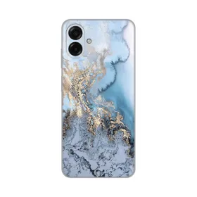 Silikonska futrola - maska print za Samsung A075F Galaxy A07 Blue Gold Marble.