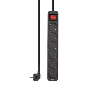 Produzni kabl sa prekidacem 6 uticnice 3m Max MPS-106SB-3M Crni.