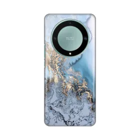 Silikonska futrola - maska print za Huawei Honor Magic 5 Lite Blue Gold Marble.